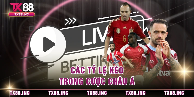Các tỷ lệ kèo trong cược châu Á